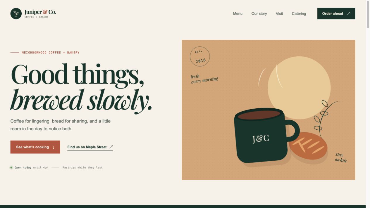 Juniper & Co. professional services generated with Build